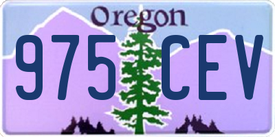 OR license plate 975CEV