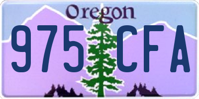 OR license plate 975CFA