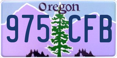 OR license plate 975CFB
