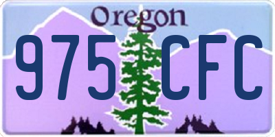 OR license plate 975CFC