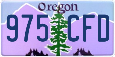 OR license plate 975CFD