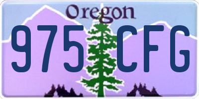 OR license plate 975CFG