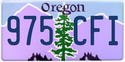 OR license plate 975CFI