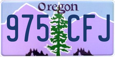 OR license plate 975CFJ