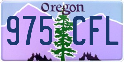 OR license plate 975CFL