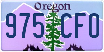 OR license plate 975CFO