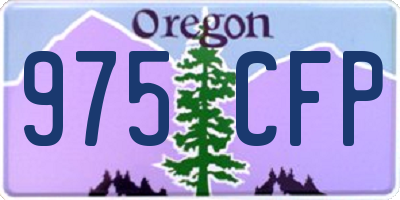 OR license plate 975CFP