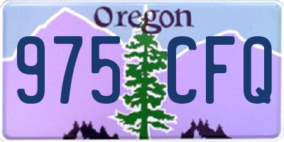 OR license plate 975CFQ