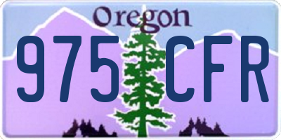 OR license plate 975CFR