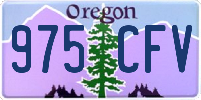 OR license plate 975CFV