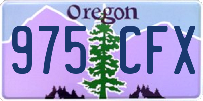 OR license plate 975CFX