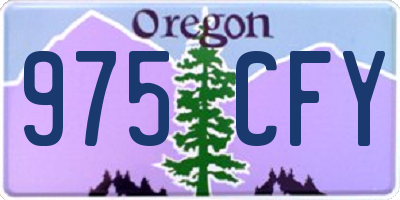 OR license plate 975CFY
