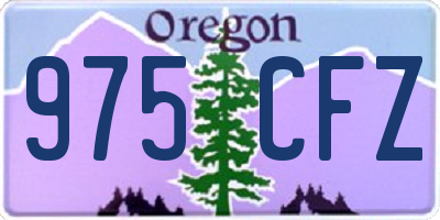 OR license plate 975CFZ