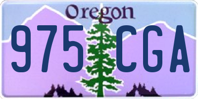 OR license plate 975CGA