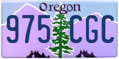 OR license plate 975CGC