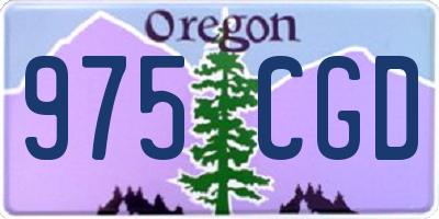 OR license plate 975CGD