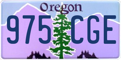 OR license plate 975CGE