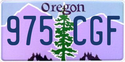 OR license plate 975CGF