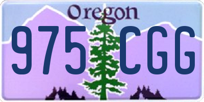 OR license plate 975CGG