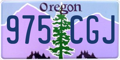 OR license plate 975CGJ