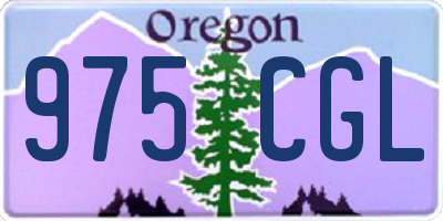 OR license plate 975CGL