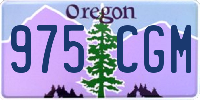 OR license plate 975CGM