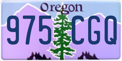 OR license plate 975CGQ