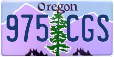 OR license plate 975CGS
