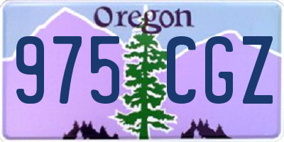 OR license plate 975CGZ