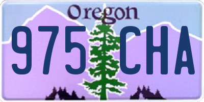 OR license plate 975CHA