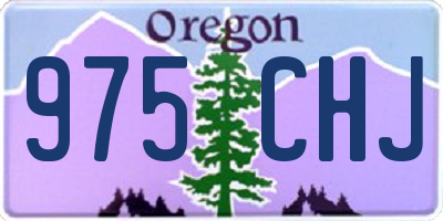 OR license plate 975CHJ