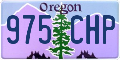 OR license plate 975CHP