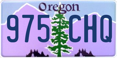 OR license plate 975CHQ