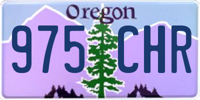 OR license plate 975CHR
