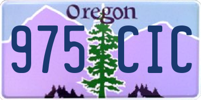 OR license plate 975CIC