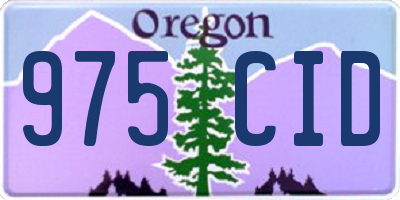 OR license plate 975CID