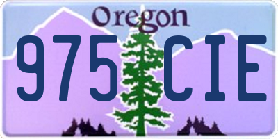 OR license plate 975CIE
