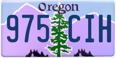 OR license plate 975CIH