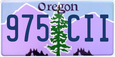 OR license plate 975CII