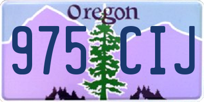 OR license plate 975CIJ