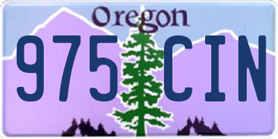 OR license plate 975CIN