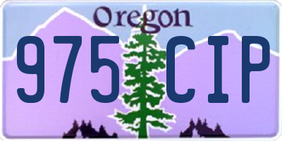 OR license plate 975CIP