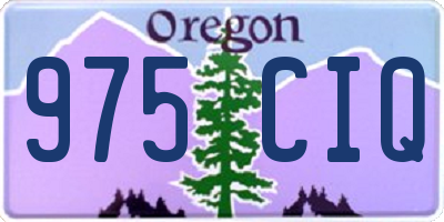 OR license plate 975CIQ