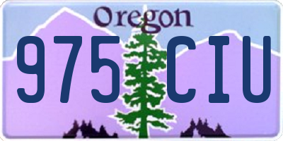 OR license plate 975CIU