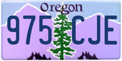 OR license plate 975CJE