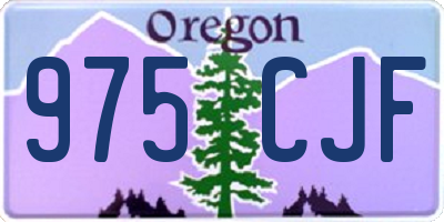 OR license plate 975CJF