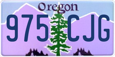 OR license plate 975CJG