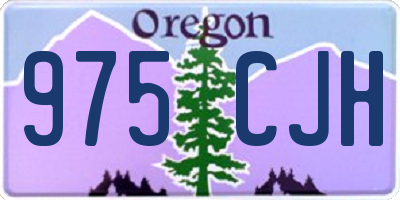 OR license plate 975CJH