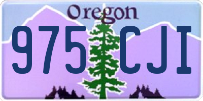 OR license plate 975CJI