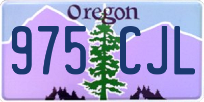 OR license plate 975CJL